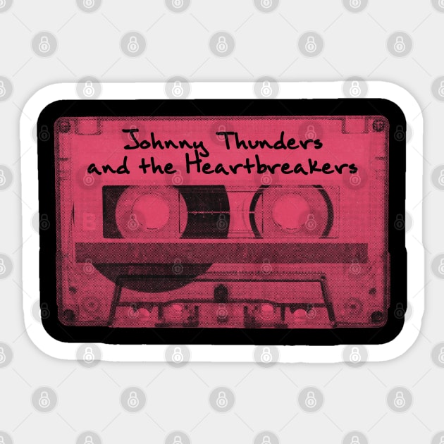 Johnny Thunder & The Heart Breakers Cassette Tape Vintage Sticker by car lovers in usa